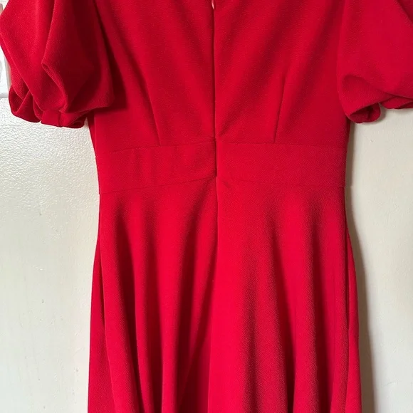 Ivy City Co Red Midi Dress Size S READ - Picture 5 of 14